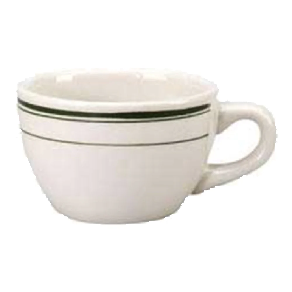 Vertex China DMG-37 7 Oz Cup Short with Handle White Vitrified China