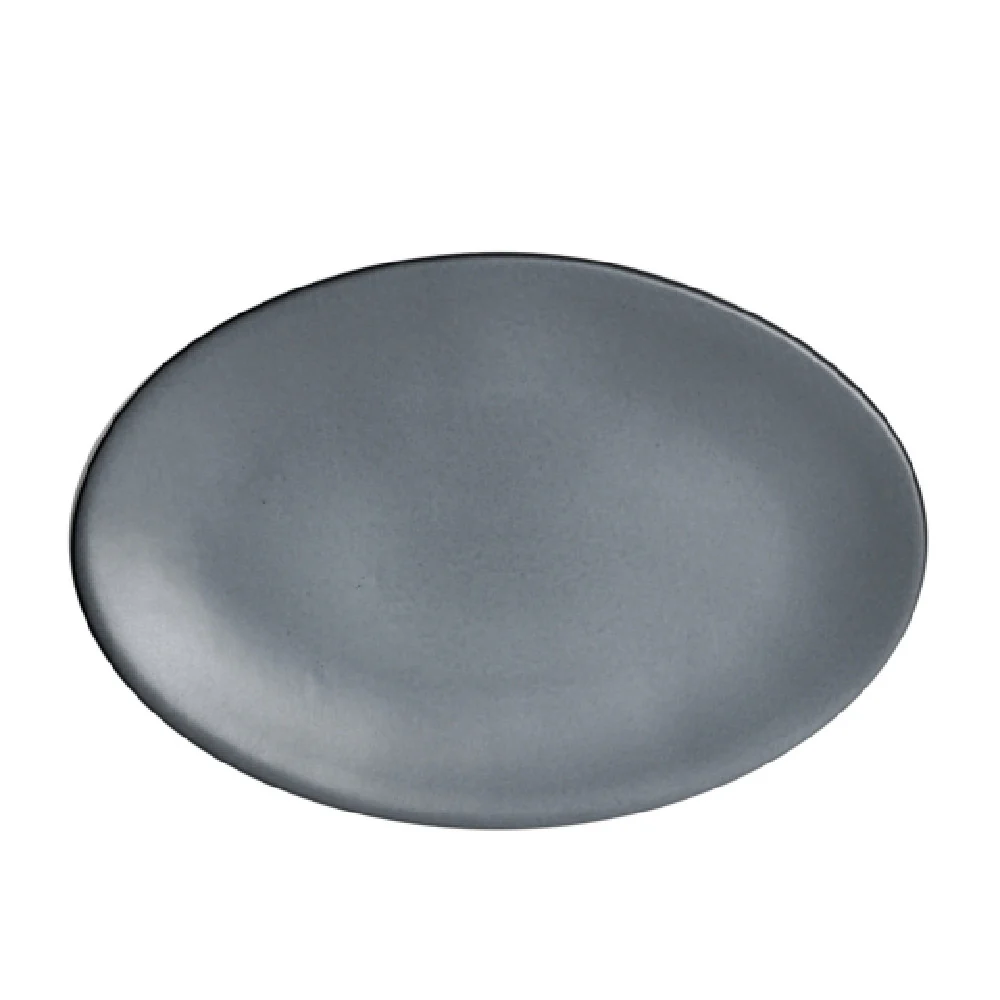 Steelite A941P236 10 Inch Platter Oval Fully Vitrified China Anfora Denali Matte Gray Steelite A941P236 10 Inch Platter Oval Fully Vitrified China Anfora Denali Matte Gray