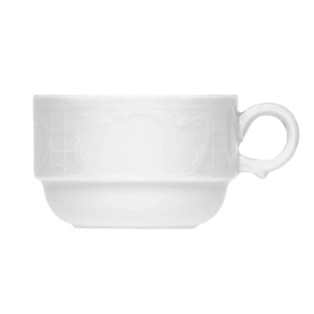 BauscherHepp 575118 6.08 Oz. Cup Stackable Porcelain Mozart - 36 Bundles