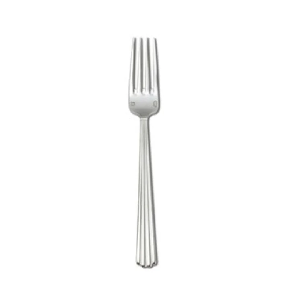 1880 Hospitality T024FDIF 7-3/4 Inch European Table Fork Pillared Handle 18/10 Stainless Steel