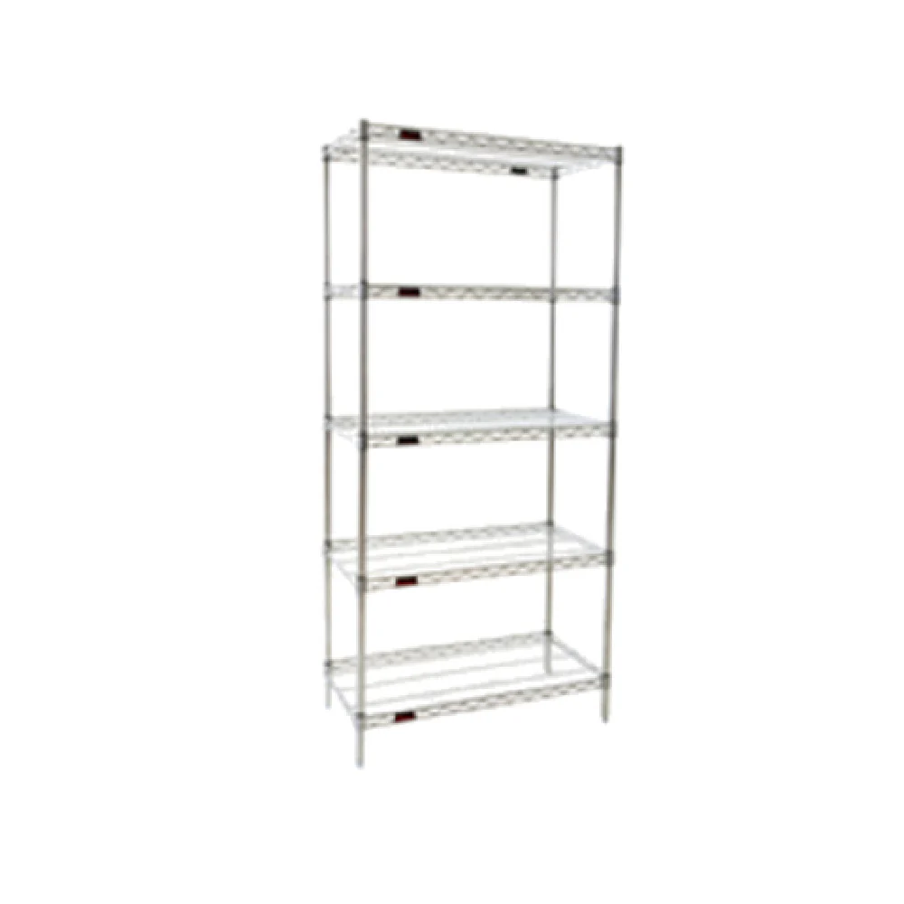 Eagle S5-86-2148Z 48 Inch Wire Frame 5-Tier Starter Shelving Unit Zinc Finish Eagle S5-86-2148Z 48 Inch Wire Frame 5-Tier Starter Shelving Unit Zinc Finish