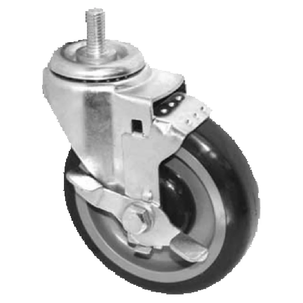 GSW USA KT5111 4 Inch Caster with Side-Brake Polyurethane Wheel
