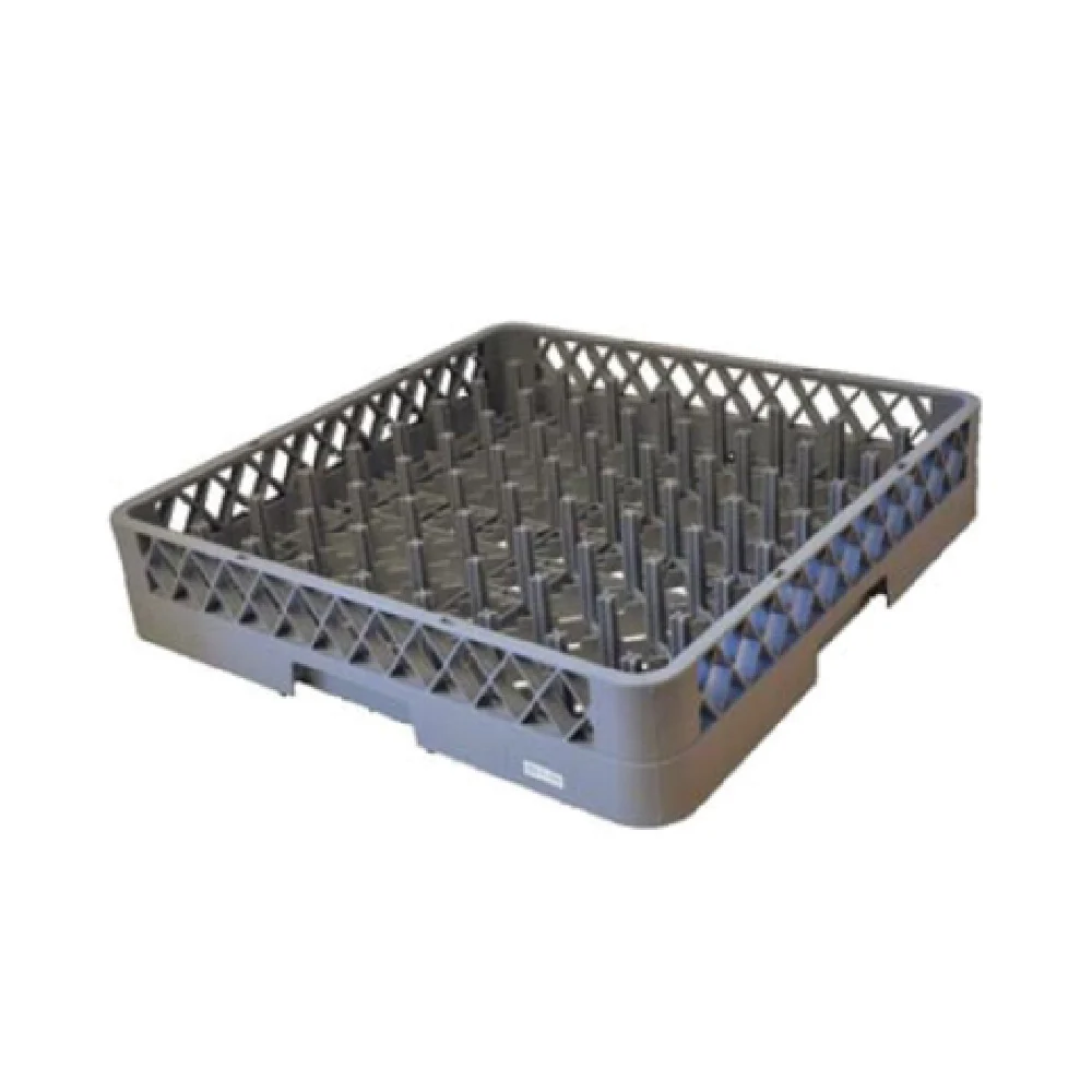 Omcan 33871 19-1/4 Inch Dishwasher Rack 9x9 Peg Impact-Resistant Plastic Gray Omcan 33871 19-1/4 Inch Dishwasher Rack 9x9 Peg Impact-Resistant Plastic Gray