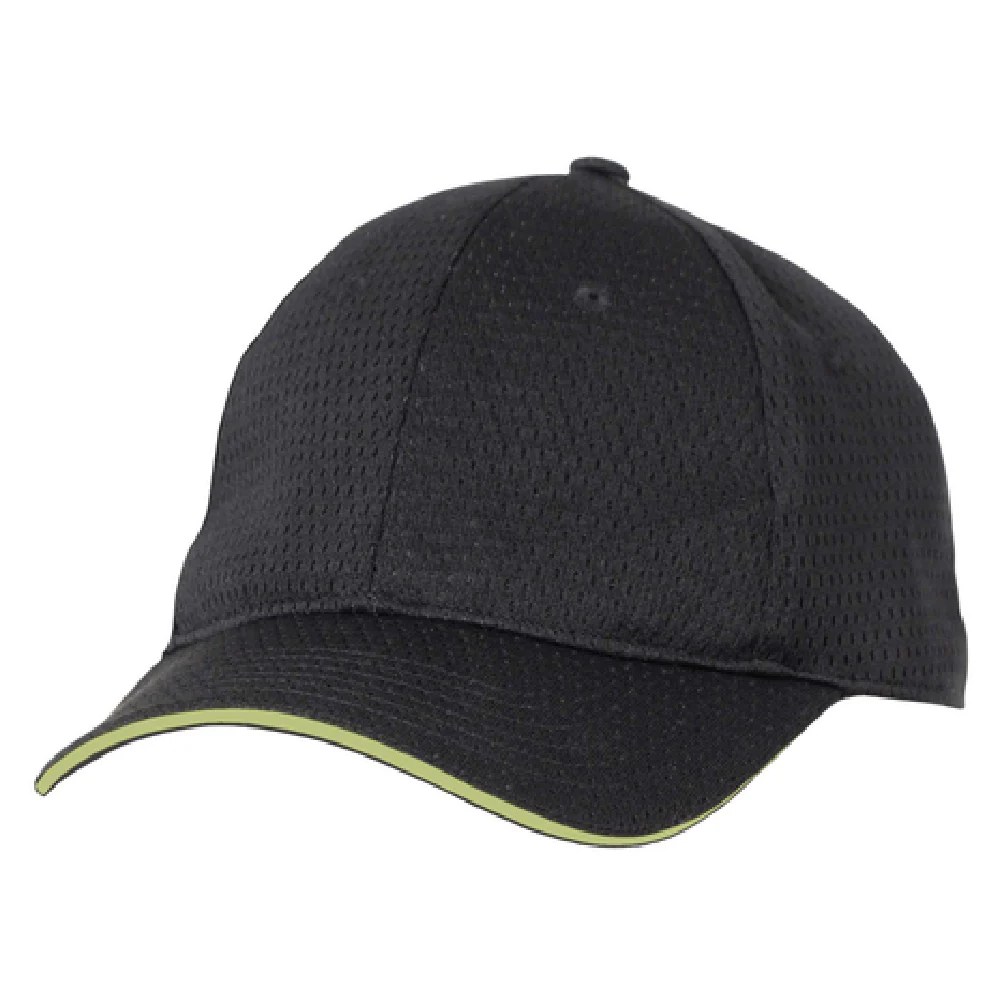 Chef Works BCCT-LIM-0 Chef's Hat Adjustable Closure All Over Cool Vent Black Lime