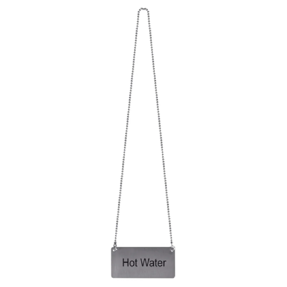 Thunder Group SLCS3175 3.5 Inch Hanging Beverage Sign Hot Water Stainless Steel Thunder Group SLCS3175 3.5 Inch Hanging Beverage Sign Hot Water Stainless Steel