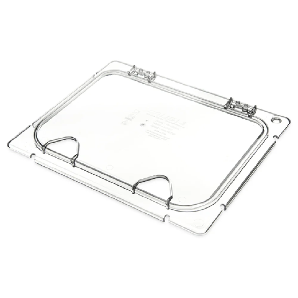 Carlisle CM10240Z07 1/2 Size Coldmaster Lid Clear Polycarbonate with Double Notch