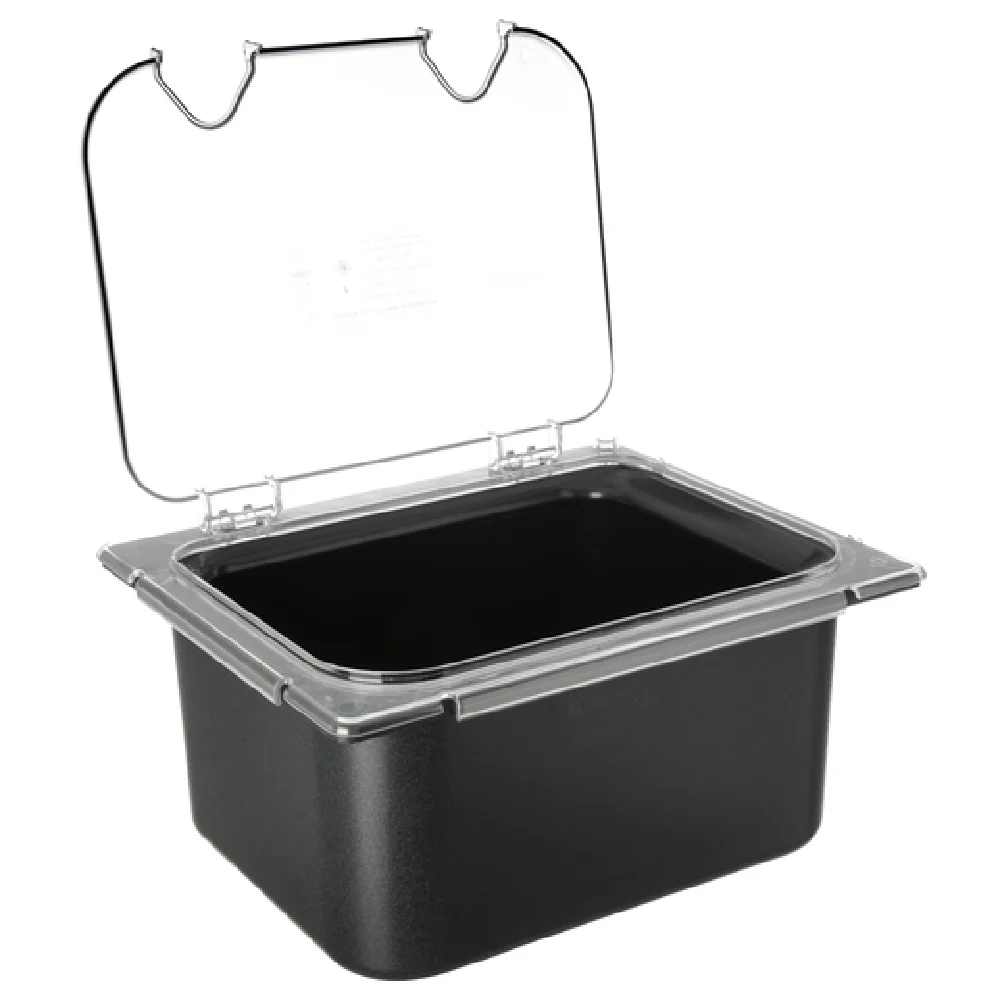 Carlisle CM10240Z07 1/2 Size Coldmaster Lid Clear Polycarbonate with Double Notch Carlisle CM10240Z07 1/2 Size Coldmaster Lid Clear Polycarbonate with Double Notch