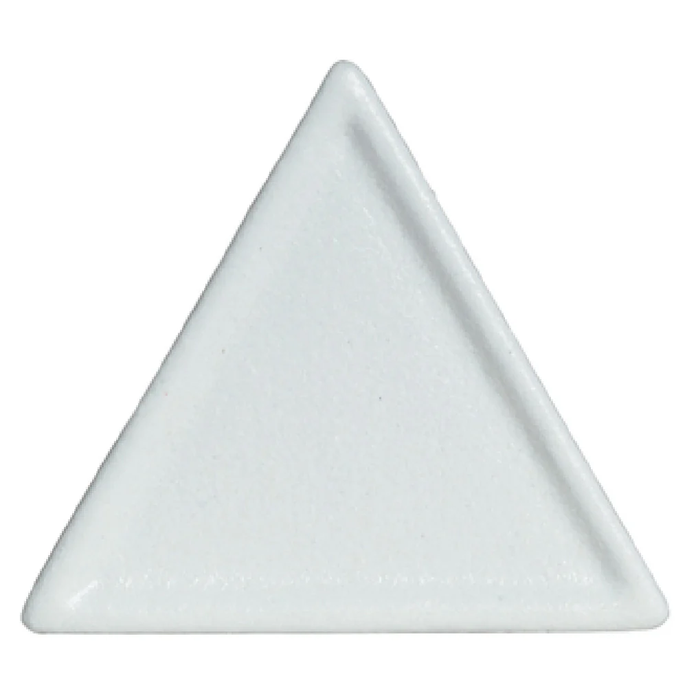GET Enterprises DT201-MOD 6 Inch Triangle Buffet Platter with Smooth Finish Aluminum