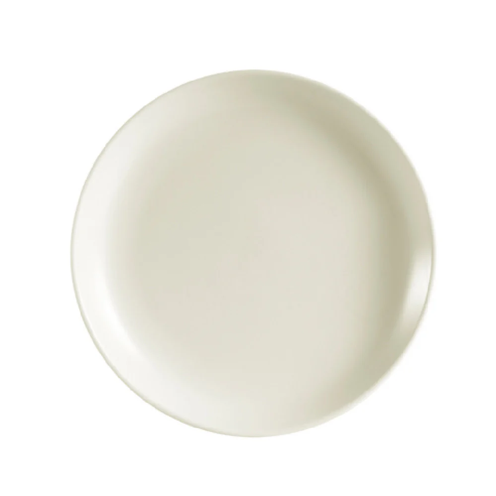 CAC China REC-5C 5-1/2 Inch Coupe Plate Round Ceramic White