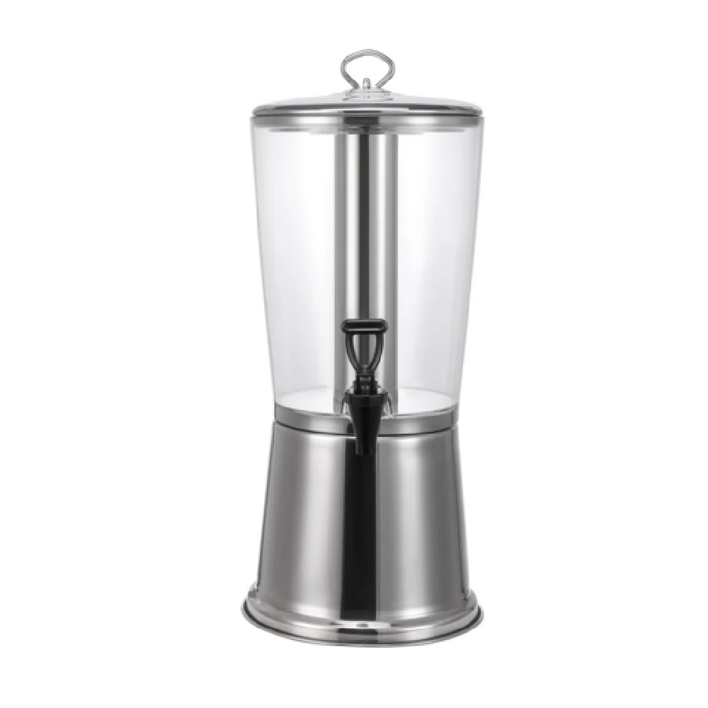 CAC China BVDS-C2 2.1 Gallon Non-Insulated Beverage Dispenser Stainless Steel Mirror Finish