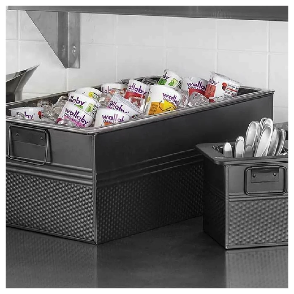 American Metalcraft BEVB556 6-1/4 Inch Beverage Tub Hand Wash Galvanized Black Finish