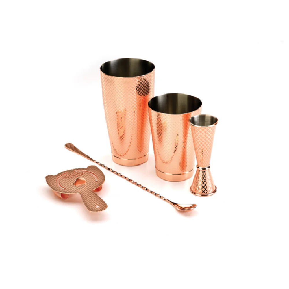 Mercer Culinary M37206CP 5-Piece Bar Accessory Package with Copper-Plated Finish Mercer Culinary M37206CP 5-Piece Bar Accessory Package with Copper-Plated Finish