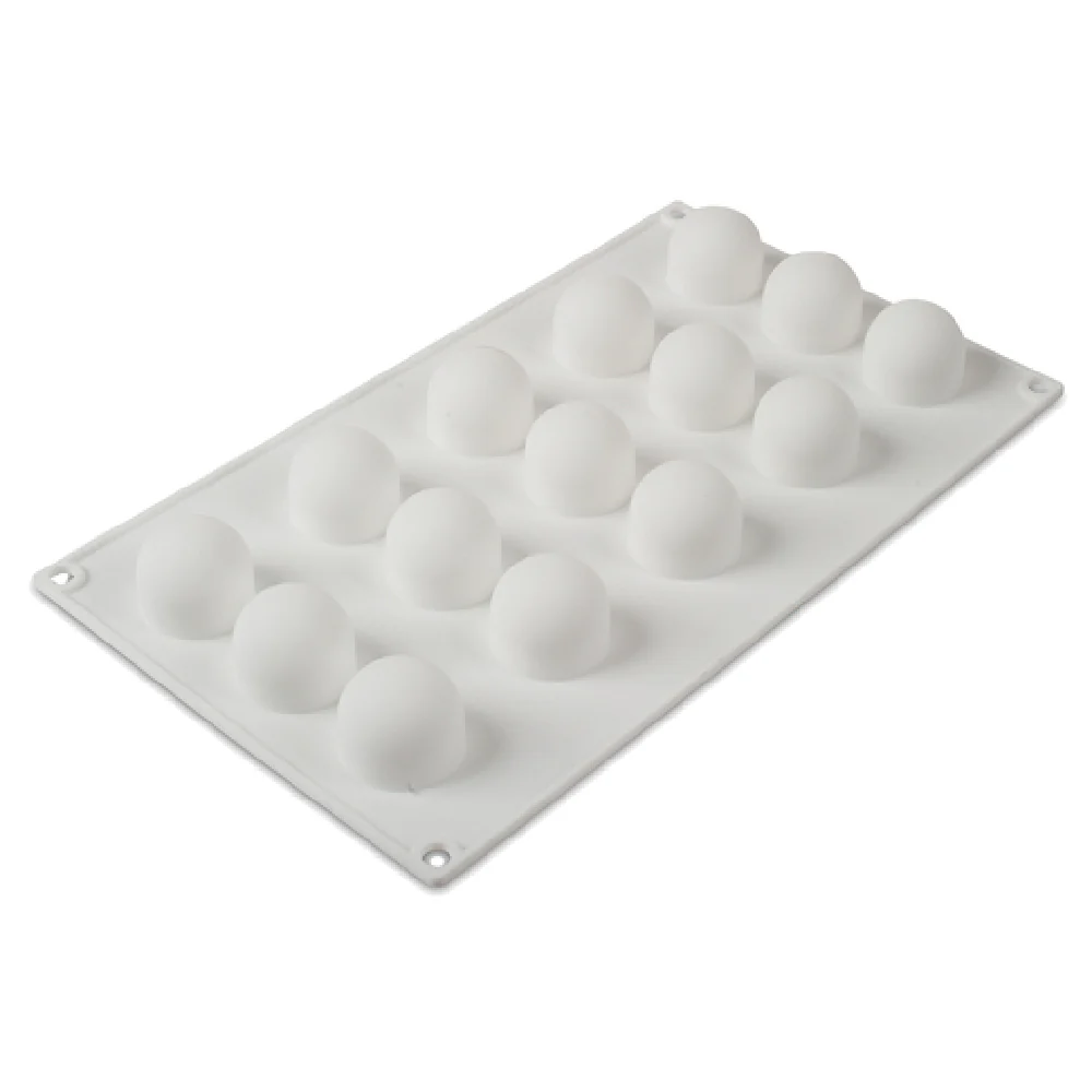 JB Prince M513 A 11-3/4 Inch Silicone Pastry Mold with 15 Mini Truffle Cavities