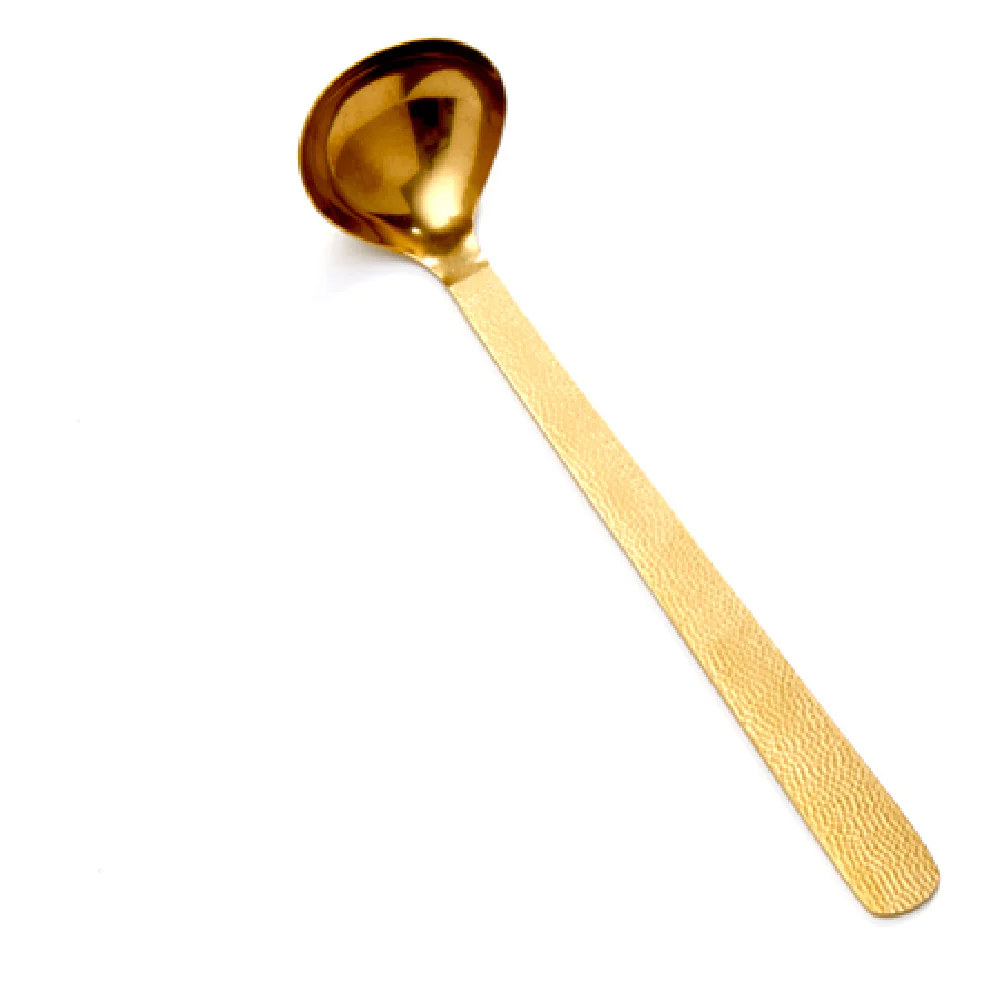 American Metalcraft GVHML 1-1/2 Oz Hammered Ladle Vintage Gold Finish Stainless Steel