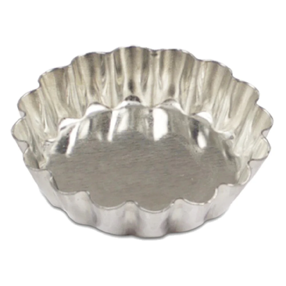 JB Prince M123B 50 2 Inch Tartlette Mold Fluted Tinned Steel 12 Packs