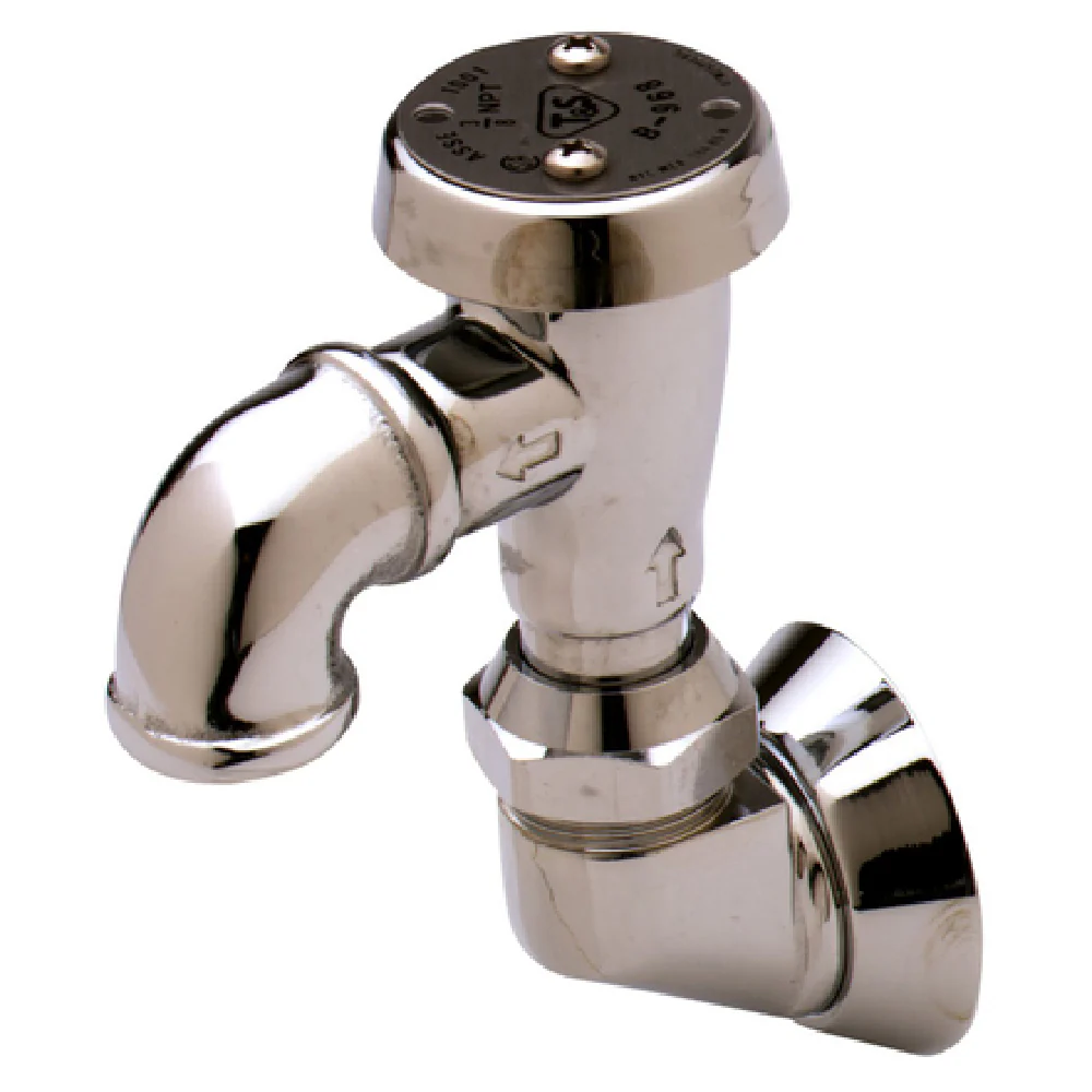 T&S Brass B-0965 Atmospheric Vacuum Breaker Assembly With Exposed Outlet Polish Chrome-plated Swivel Assembly With 1/2
