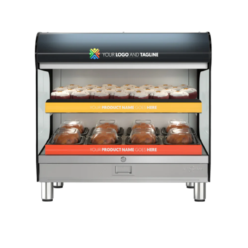 Alto Shaam HSM-36/2S/T 36 Inch Countertop Hot Food Merchandiser with Halo Heat