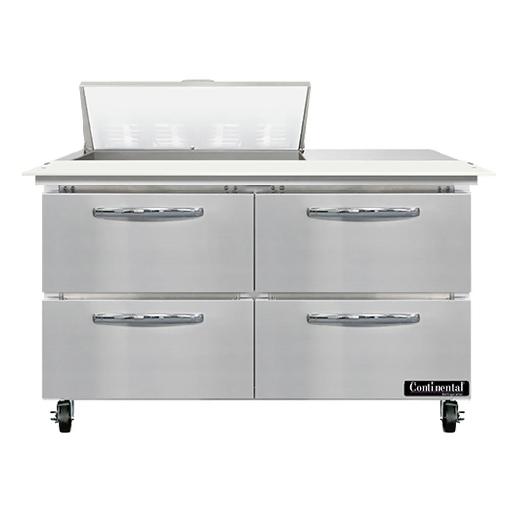 Continental Refrigerator SW48N8C-D 48 Inch Sandwich Unit 13.4 cu ft capacity Continental Refrigerator SW48N8C-D 48 Inch Sandwich Unit 13.4 cu ft capacity