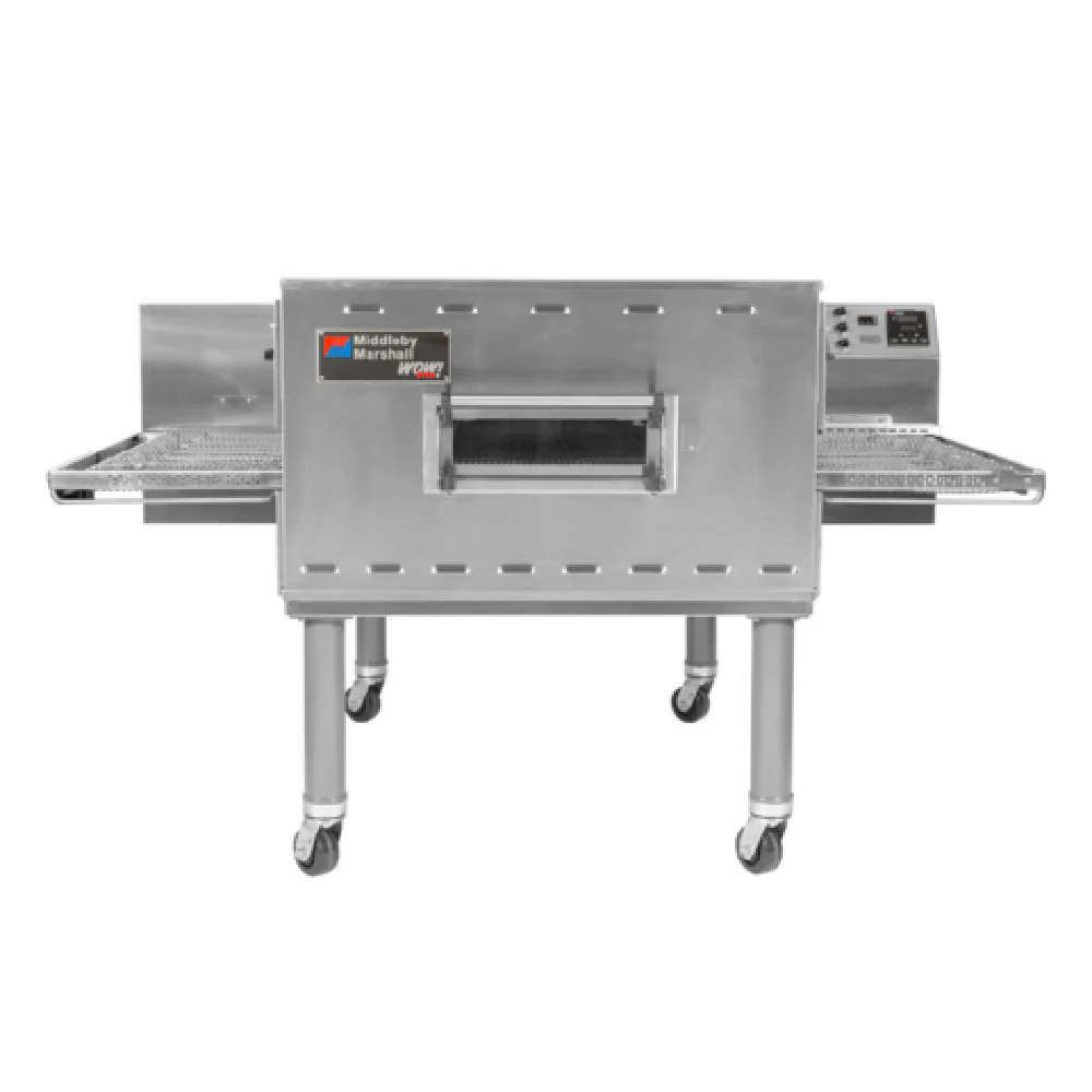 Middleby Marshall PS3240E-1 33 Inch Impingement Conveyor Oven Electric Stainless Steel with Top Legs Casters