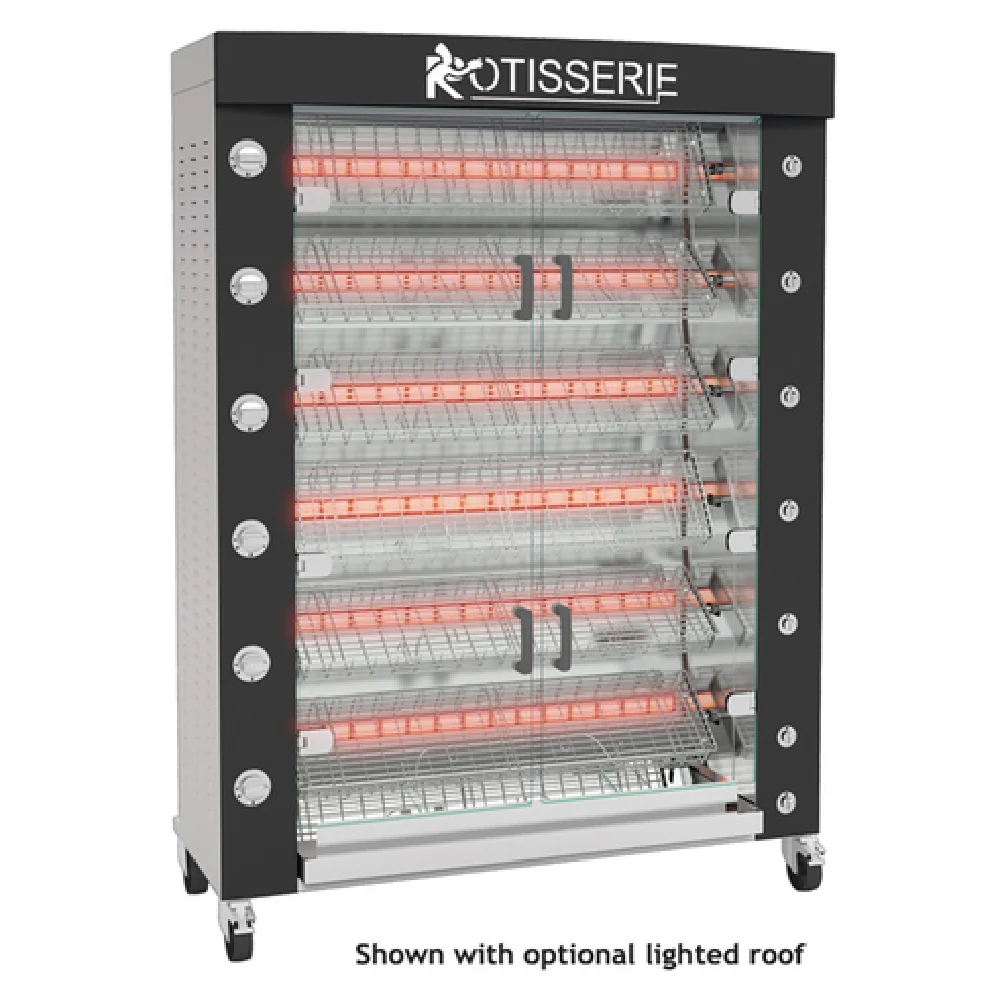 Rotisol FBS1400-6G-SSP 54 Inch Gas Rotisserie Oven Floor Model with 113000 BTU Rotisol FBS1400-6G-SSP 54 Inch Gas Rotisserie Oven Floor Model with 113000 BTU