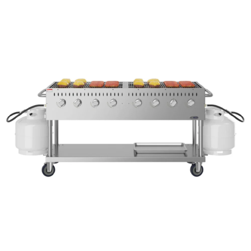 Koolmore KM-CGM-60 60-4/5 Inch Commercial Outdoor Grill Gas 8 Burners 16000 BTU Koolmore KM-CGM-60 60-4/5 Inch Commercial Outdoor Grill Gas 8 Burners 16000 BTU