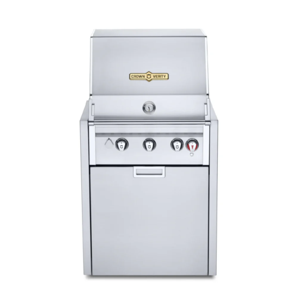 Crown Verity IGM24LP-LT 29 Inch Gas Outdoor Charbroiler with Propane Tank Holder Crown Verity IGM24LP-LT 29 Inch Gas Outdoor Charbroiler with Propane Tank Holder
