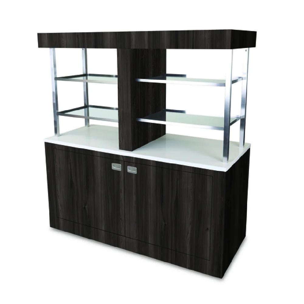 Forbes Industries 5810 29 Inch Mobile Bar Enclosed Cabinet Two Doors HPL 72 Inch Length Avonite Countertop Forbes Industries 5810 29 Inch Mobile Bar Enclosed Cabinet Two Doors HPL 72 Inch Length Avonite Countertop