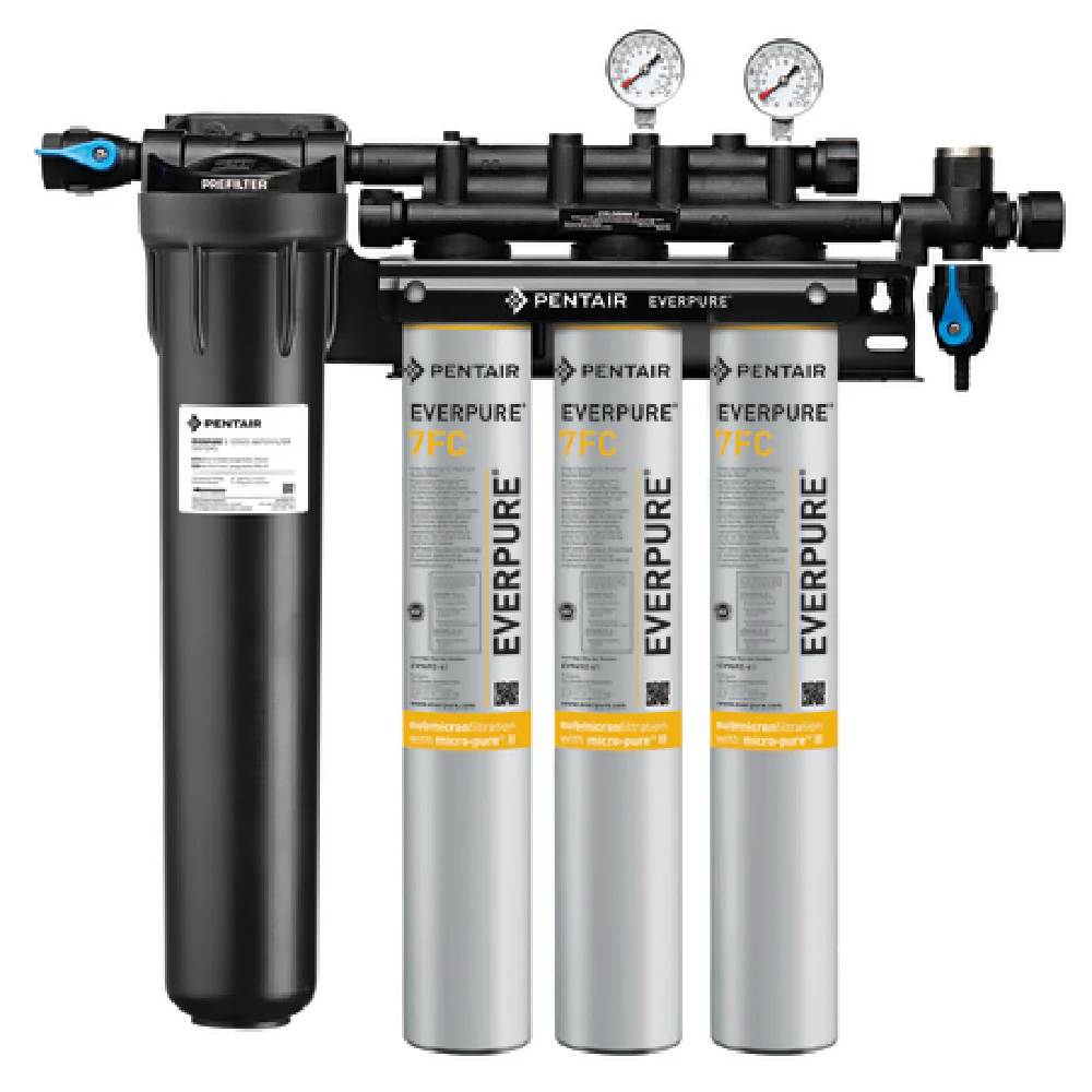 Everpure COLDRINK 3-7FC 25 Inch Water Filtration System with EC210 Prefilter