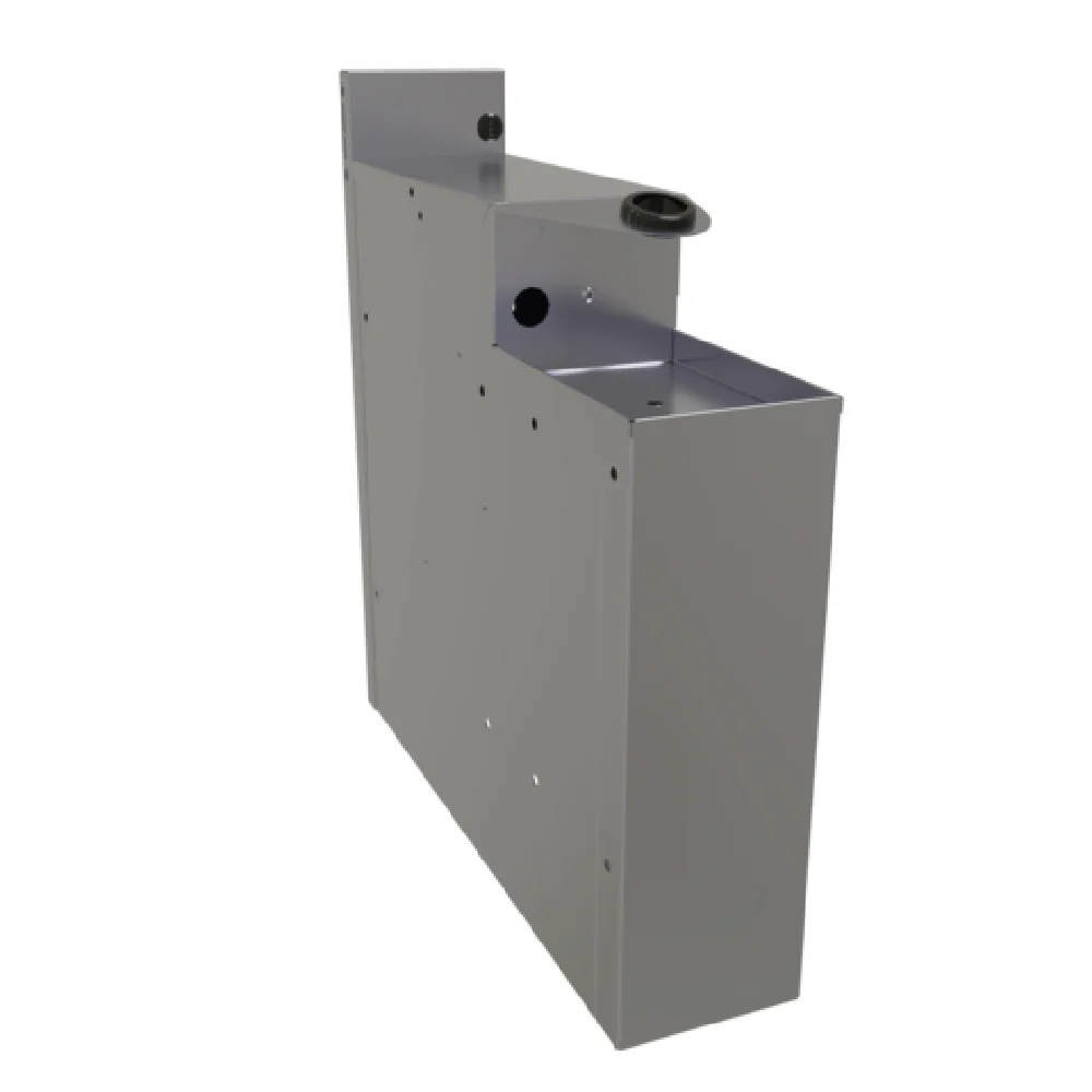 Glastender SHB-6-ED 6 Inch Built-in Holder for Soda Gun Stainless Steel with Drip Pan