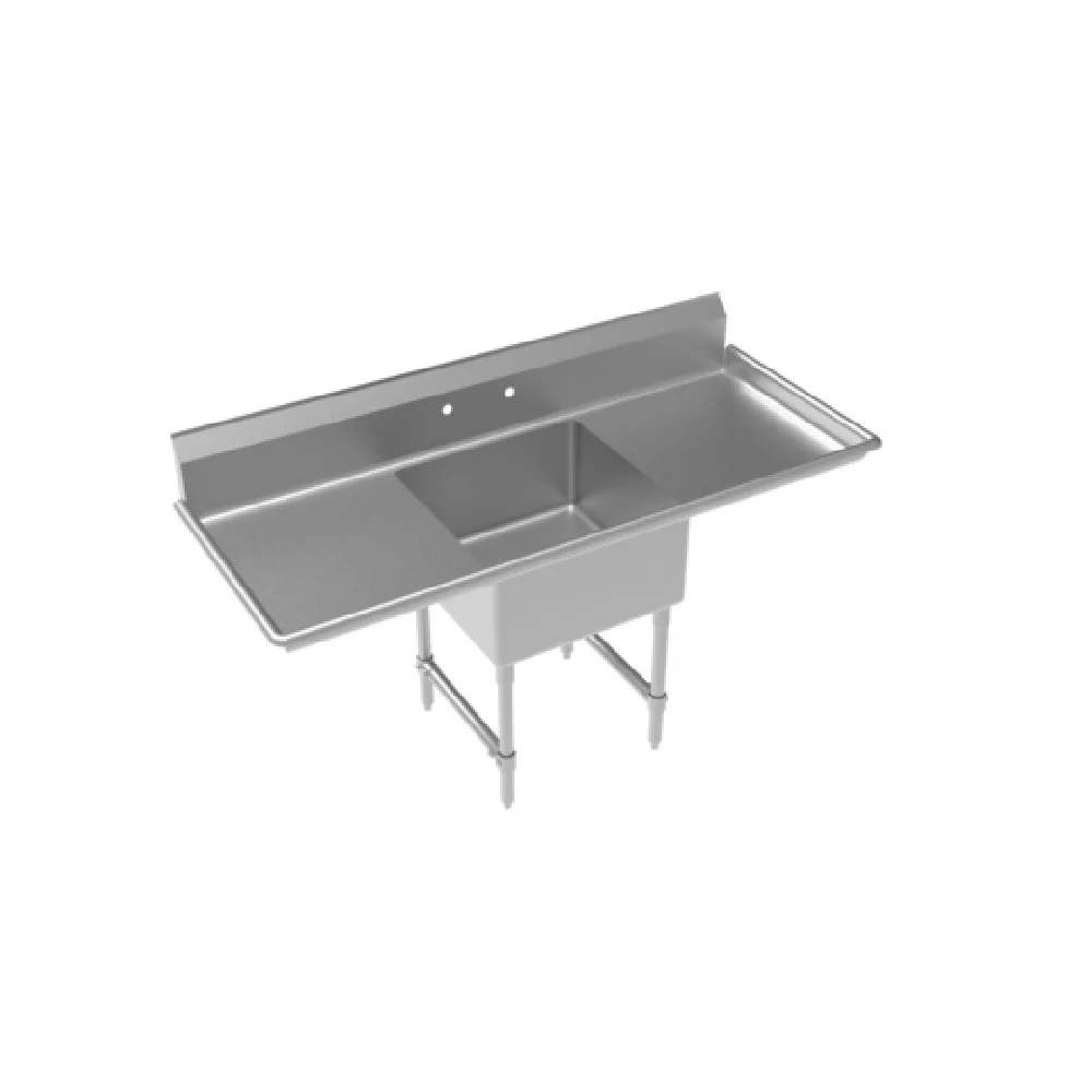 Krowne CS-2424-LR-LF 72 Inch with Left and Right Drainboards Sink Stainless Steel Krowne CS-2424-LR-LF 72 Inch with Left and Right Drainboards Sink Stainless Steel