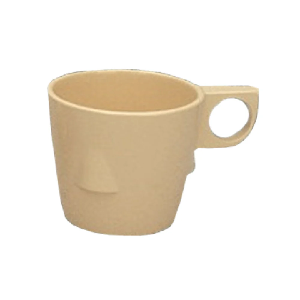 Yanco NS-9011T 8 Oz Bulbous Cup Dishwasher Safe Heavy Weight Melamine Tan