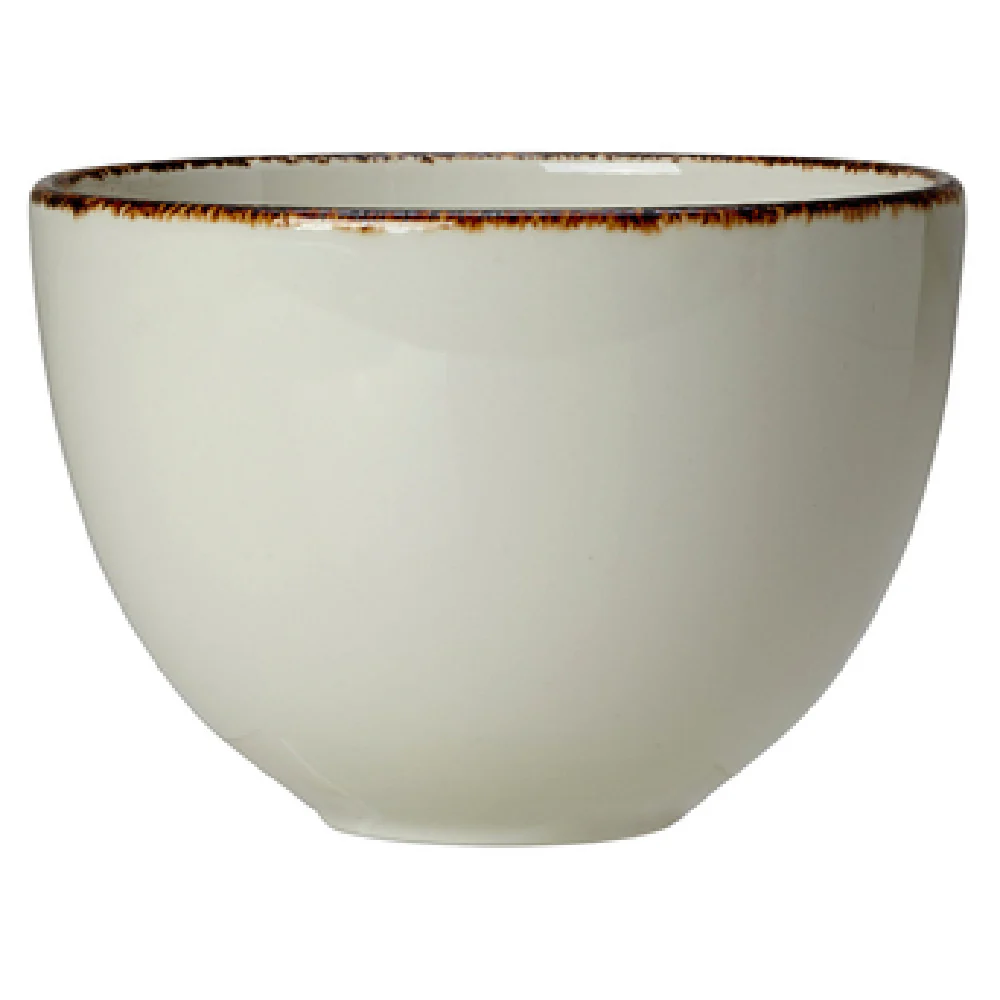 Steelite 17140182 16 Oz Unhandled Combi-Cup Dapple Brown Alumina Vitrified China