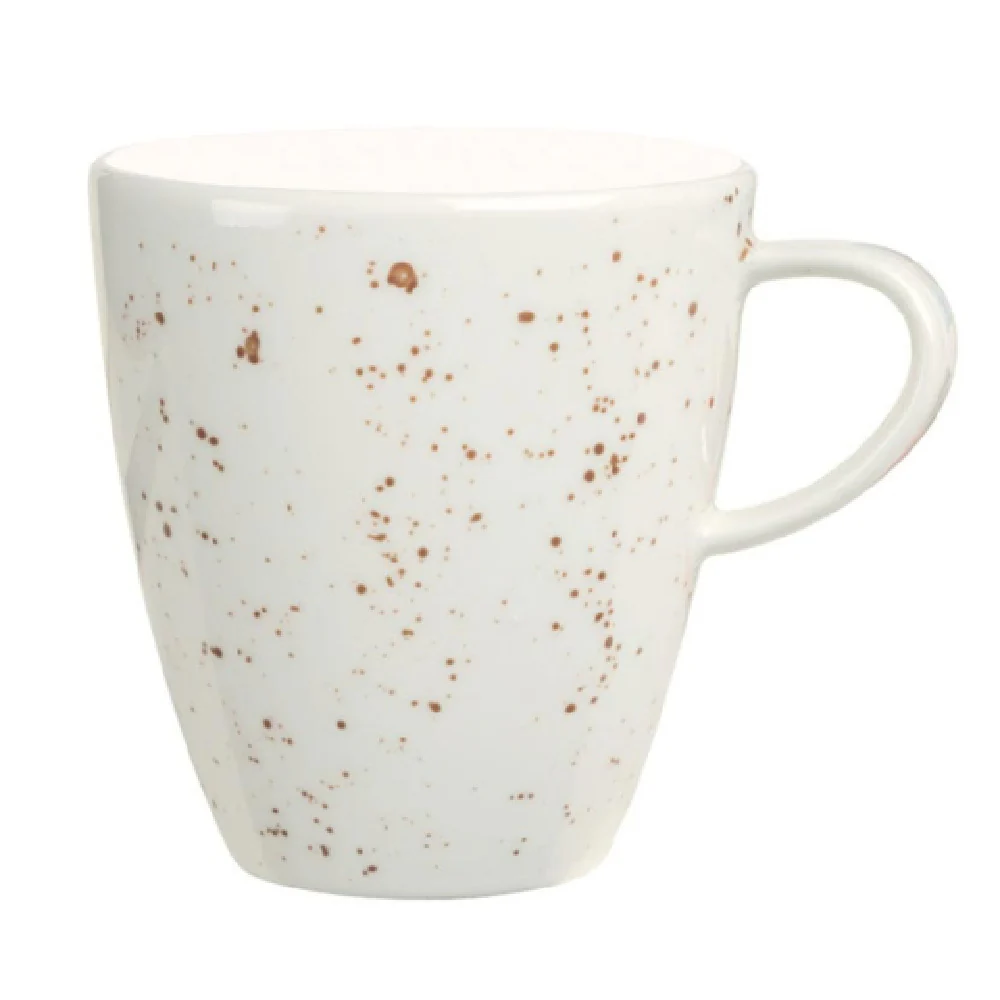 Libbey 9385274-70255 8 Oz Cup White Porcelain Pottery Unique Pattern 12 Packs