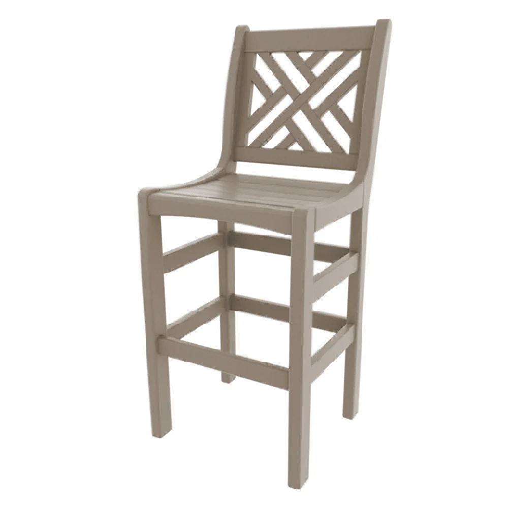 Plantation Prestige Commercial Furniture 3250300-01 STD Chippendale Barstoool W/o Arms Standard Finish