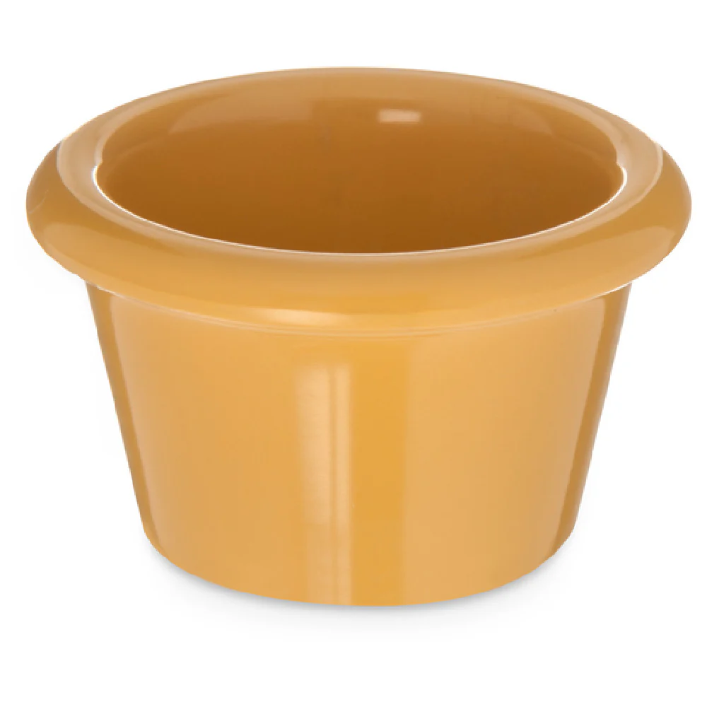 Carlisle S27522 1-1/2 Oz Ramekin Stain Resistant Dishwasher Safe Melamine Honey Yellow Carlisle S27522 1-1/2 Oz Ramekin Stain Resistant Dishwasher Safe Melamine Honey Yellow