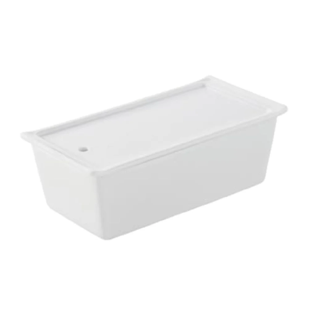 Revol 638555 35-1/4 Oz Terrine Porcelain with Lid and Tray Revol 638555 35-1/4 Oz Terrine Porcelain with Lid and Tray