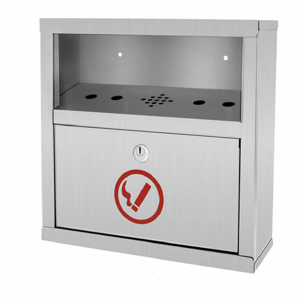 Alpine Industries ALP490-02-SS 12-1/5 Inch Quick Clean Cigarette Disposal Station and Weather Fire Resistant Stainless Steel Alpine Industries ALP490-02-SS 12-1/5 Inch Quick Clean Cigarette Disposal Station and Weather Fire Resistant Stainless Steel