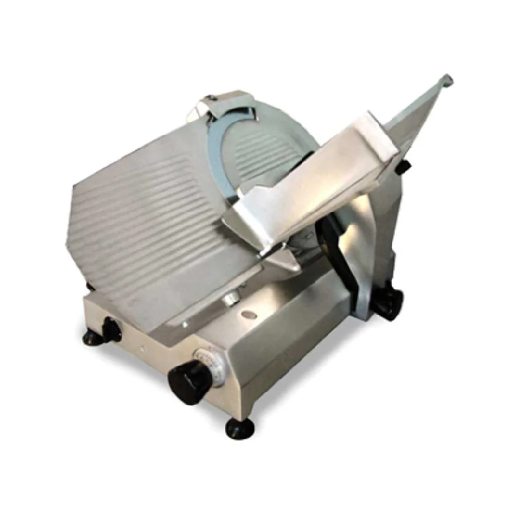Omcan 13637 14 Inch Carbon Steel Blade Manual Gravity Feed Food Slicer Anodized Aluminum Omcan 13637 14 Inch Carbon Steel Blade Manual Gravity Feed Food Slicer Anodized Aluminum