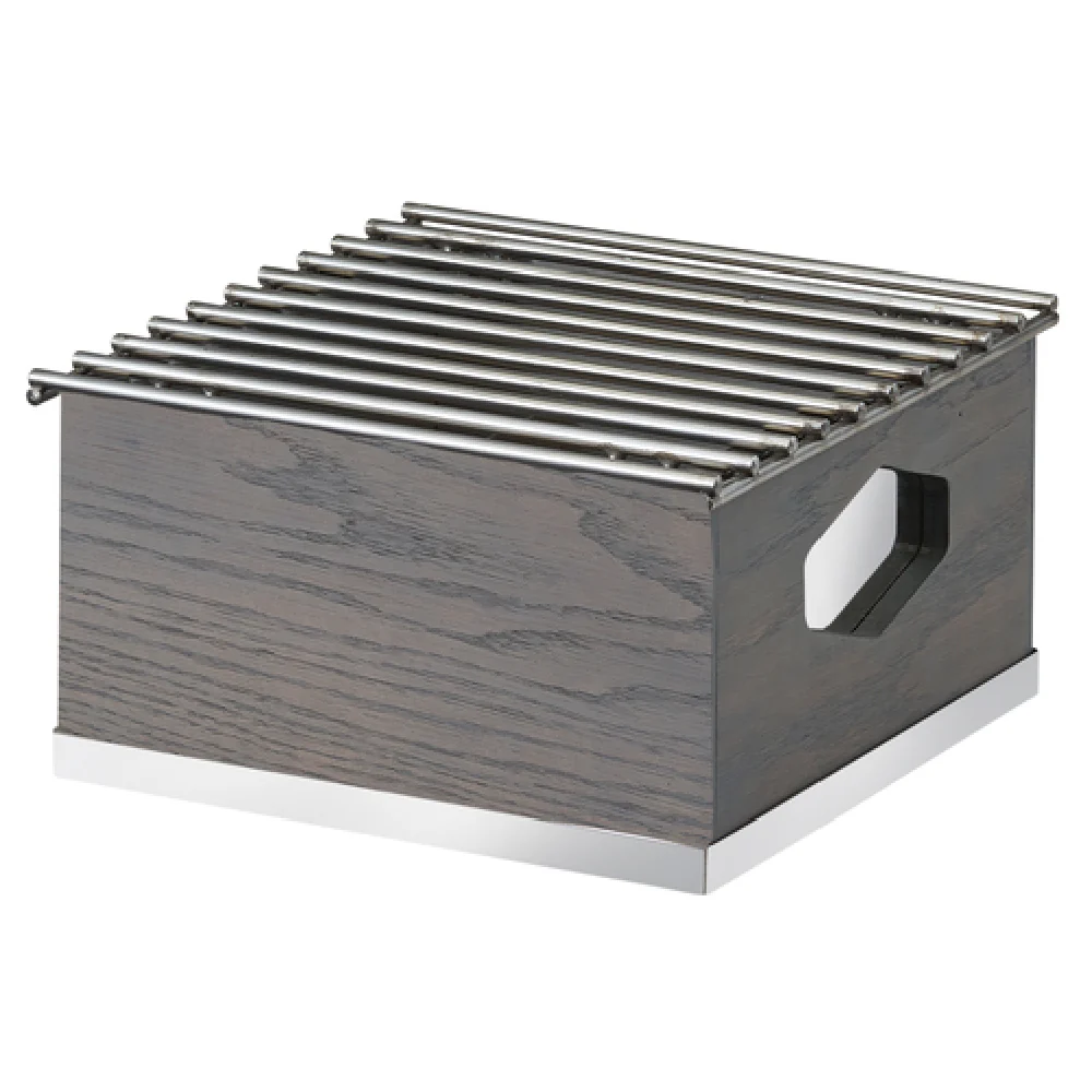 Cal Mil 3814-83 10 Inch Square Chafer Alternative Gray Wash Oak Wood with Windguard