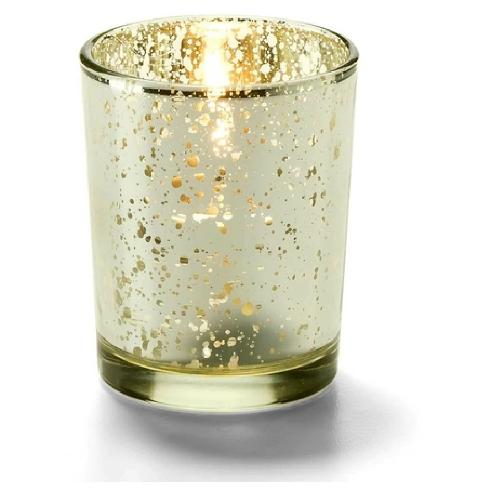Hollowick 5100 2-1/8 Inch Golden Glitter Candle Lamp Glass with Mirrored Finish Hollowick 5100 2-1/8 Inch Golden Glitter Candle Lamp Glass with Mirrored Finish