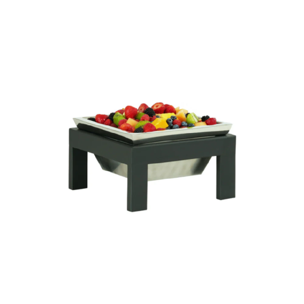 Cal Mil 23130-6-13 10 Inch Ice Display Tray with Black Powder Coated Metal Cal Mil 23130-6-13 10 Inch Ice Display Tray with Black Powder Coated Metal