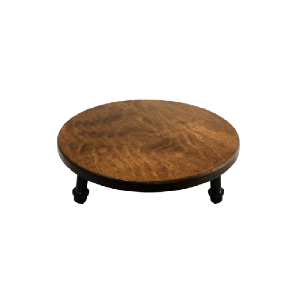 Steelite 6525T203 14 Inch Buffet Stand Pipe Legs Wood Chestnut Display