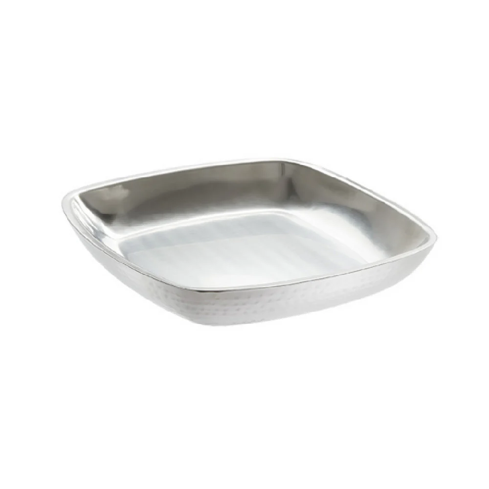 American Metalcraft DWHSSEA12 12-1/8 Inch Hammered Seafood Tray Double Wall