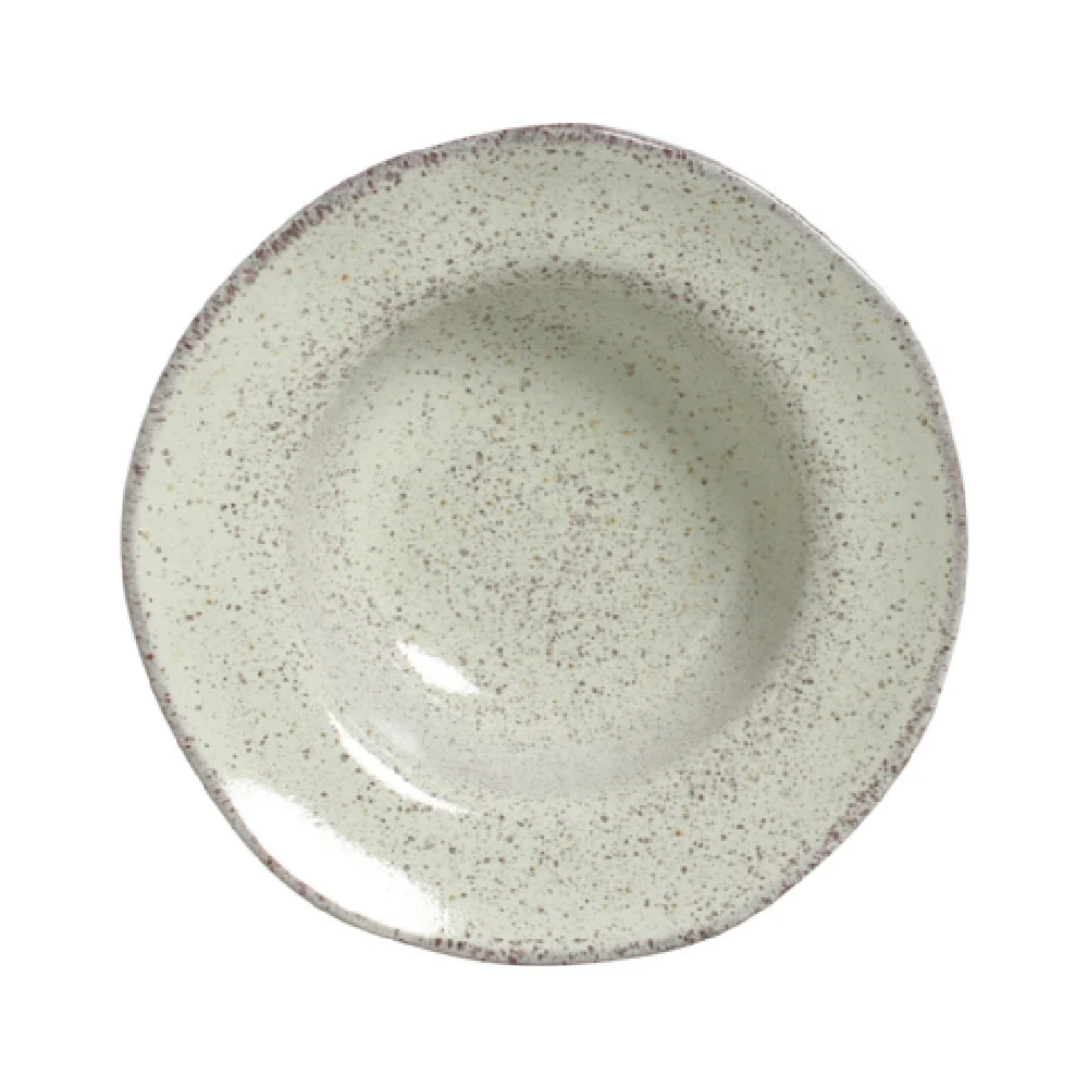Porto Brasil 16014108801 7.5 Inch Deep Rim Plate Stoneware Pistache