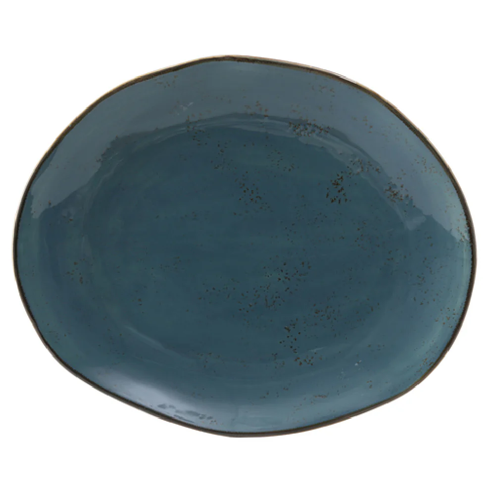 Tuxton GGE-023 13-1/4 Inch Platter Free Form Microwave and Dishwasher Safe Porcelain Tuxton GGE-023 13-1/4 Inch Platter Free Form Microwave and Dishwasher Safe Porcelain