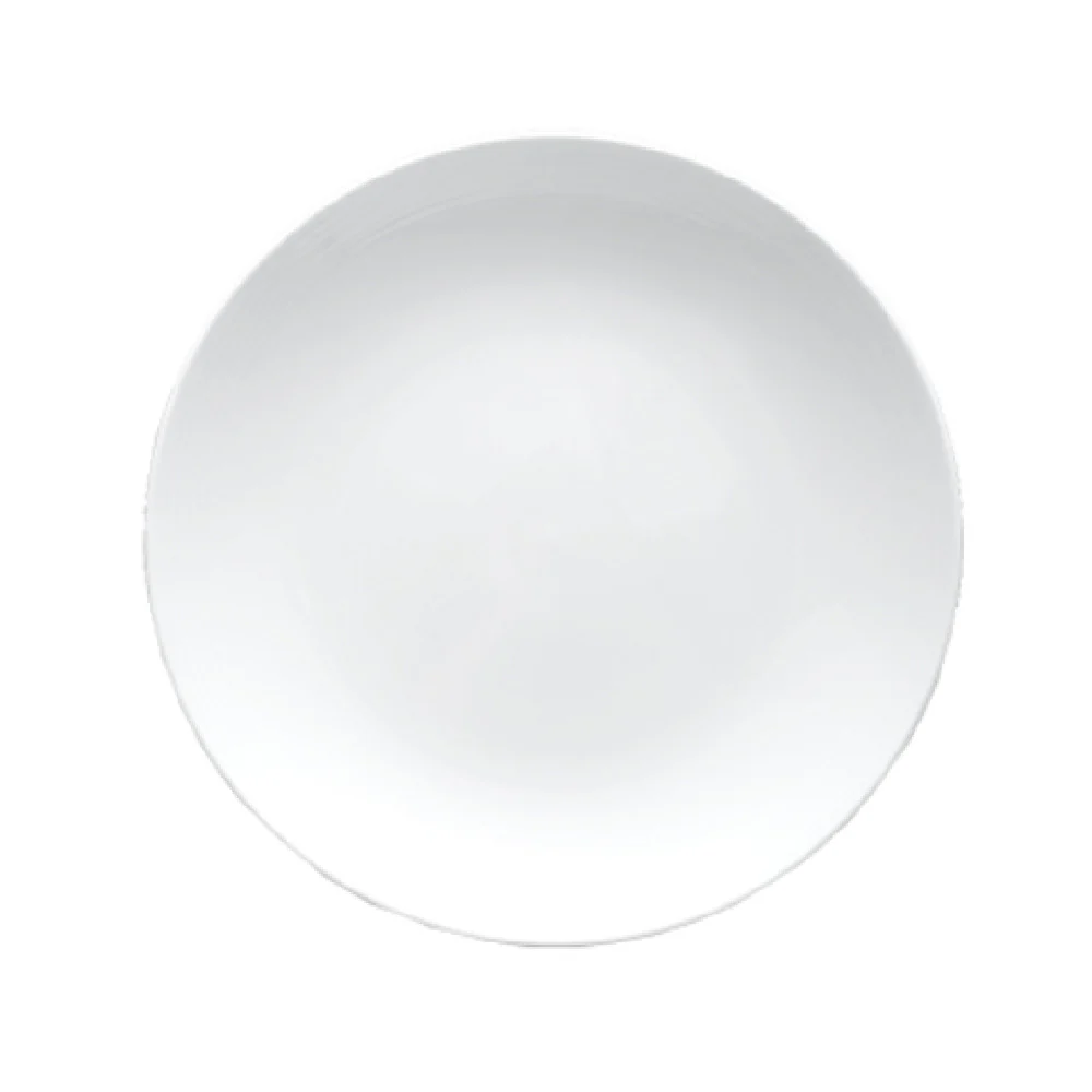 Bon Chef 1300009P 11 Inch Round Coupe Plate Porcelain White with Chip Warranty Bon Chef 1300009P 11 Inch Round Coupe Plate Porcelain White with Chip Warranty