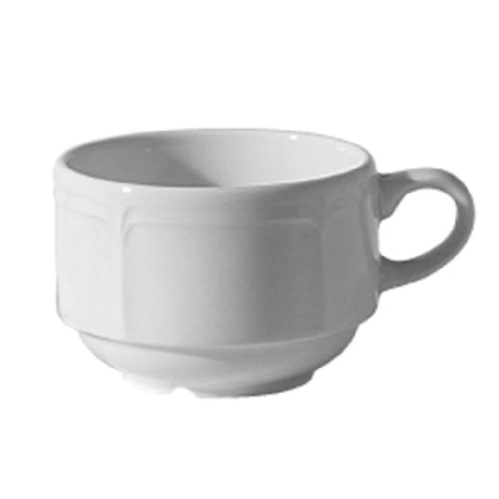 Tableware Solutions USA 66CCMOB 037 7-1/2 Oz Cup Scratch Resistant Stackable White China