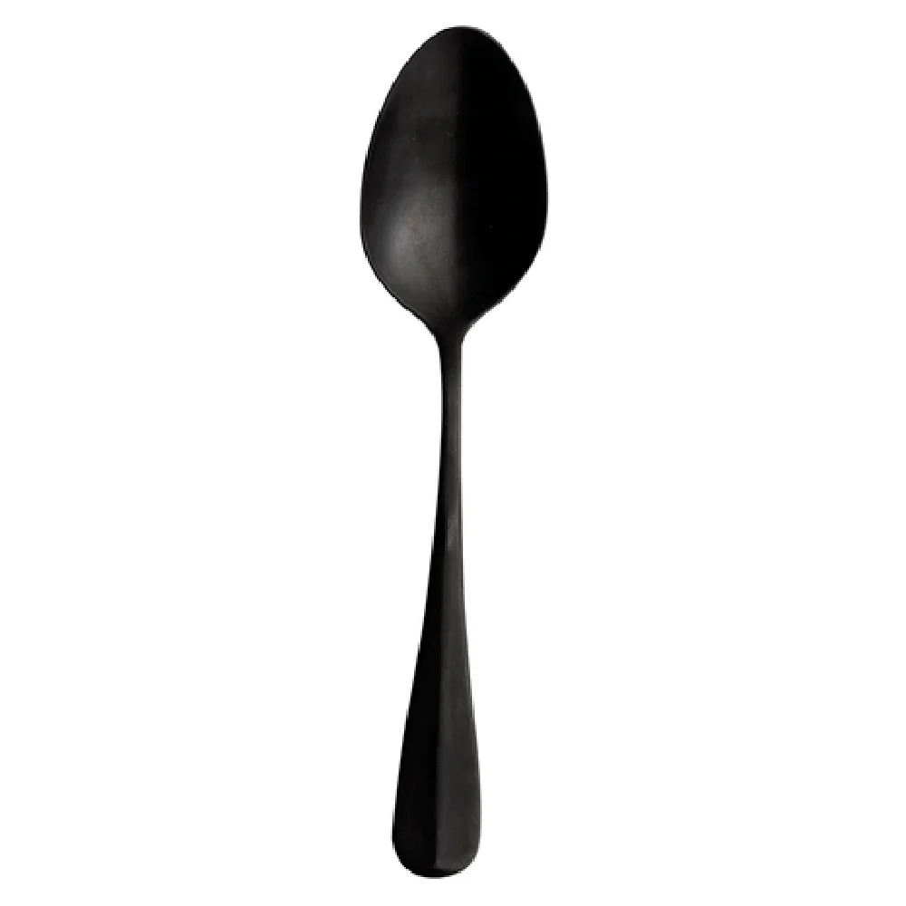 Arc Cardinal MB249 7.38 Inch Baguette Black Dessert Spoon 18/10 Stainless Steel