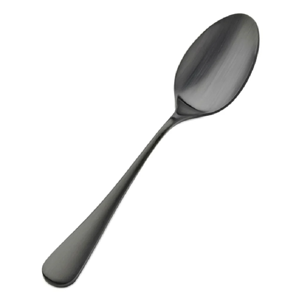 Bon Chef S4103BM 8 Inch Soup Dessert Spoon Black Matte 18/10 Stainless Steel Bon Chef S4103BM 8 Inch Soup Dessert Spoon Black Matte 18/10 Stainless Steel
