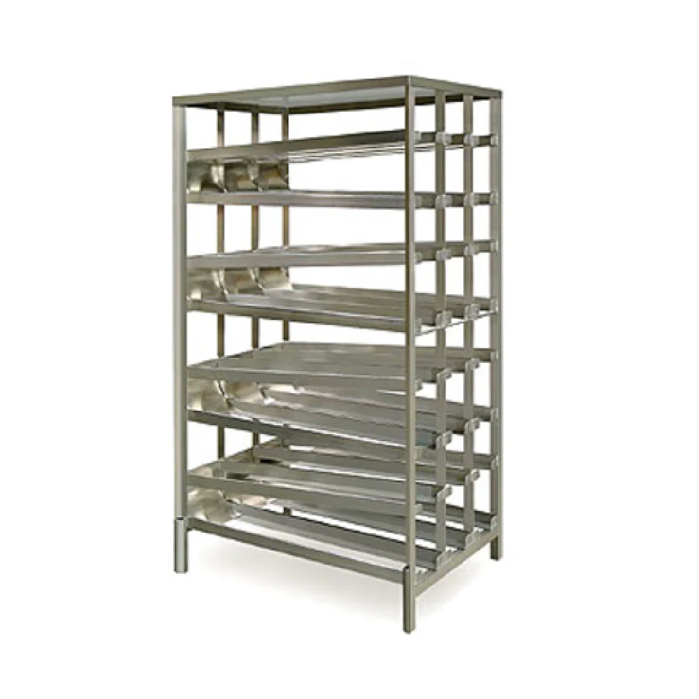 Dinex DXPCSR84 27 Inch Can Rack Mobile All Welded Aluminum with 4 Inch Casters